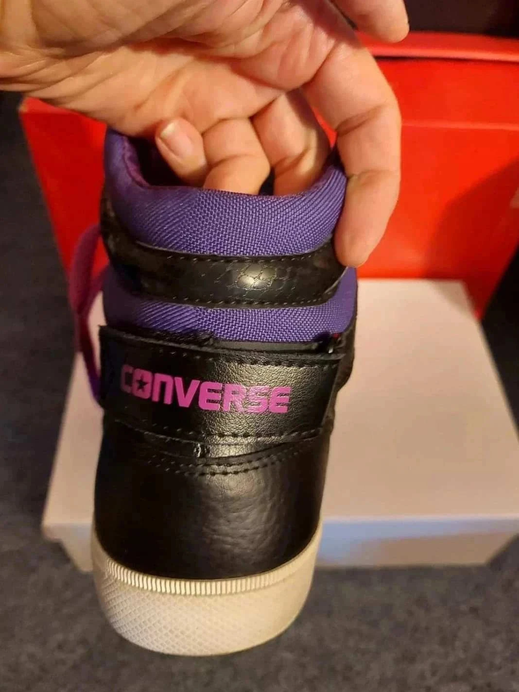 Converse couro tamanho 39 alta – photo 4